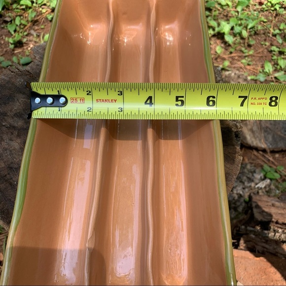 Noemi Ceramiche olive leaf rectangular plate - Picture 13 of 14